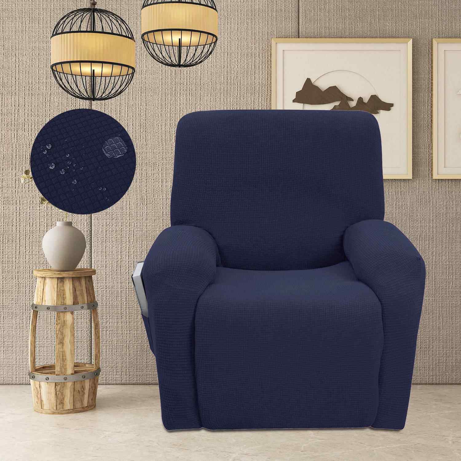 防水躺椅套弹力全包套简约沙发保护罩加厚布艺单人沙发套罩躺椅套