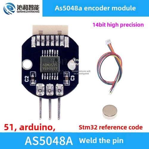 As5048A磁编码器模块Pwm/Spi接口无刷电机代码盘原装全新程序示例