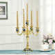 蜡烛台 款 五头镀金镀银金属合金欧式 合金烛台家居酒店KTV经典