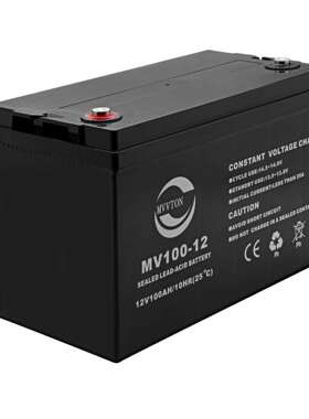 厂家 太阳能蓄电池12V100AH 免维护电瓶大容量铅酸电池