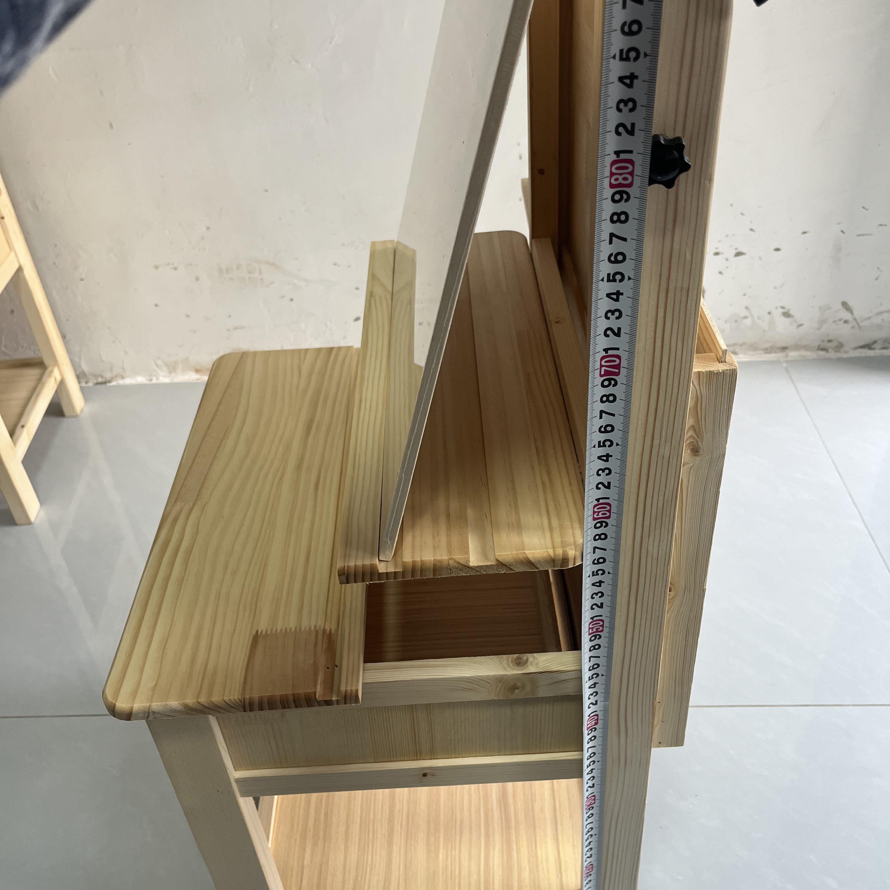 一体画凳画室桌子实木画桌升降画桌画室布置画室桌椅实木画架椅