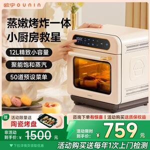 欧宁小方块台式蒸烤箱蒸烤炸All小型家用电蒸汽烤箱三合一烤箱