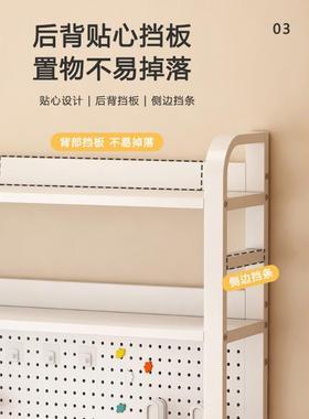 桌面桌置物架办工书桌公多层书架铁艺学生学71486习电脑上位收纳