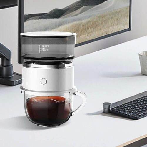 Portable Stainless Steel Hand-Pressed Coffee Maker for