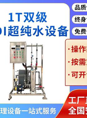 定制1T吨双级+EID反渗透水处理设备纯水工业超纯水RO软化水处理设