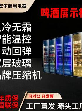 啤酒展示柜网红酒水柜饮料柜冷藏立式三门酒吧商用冷柜