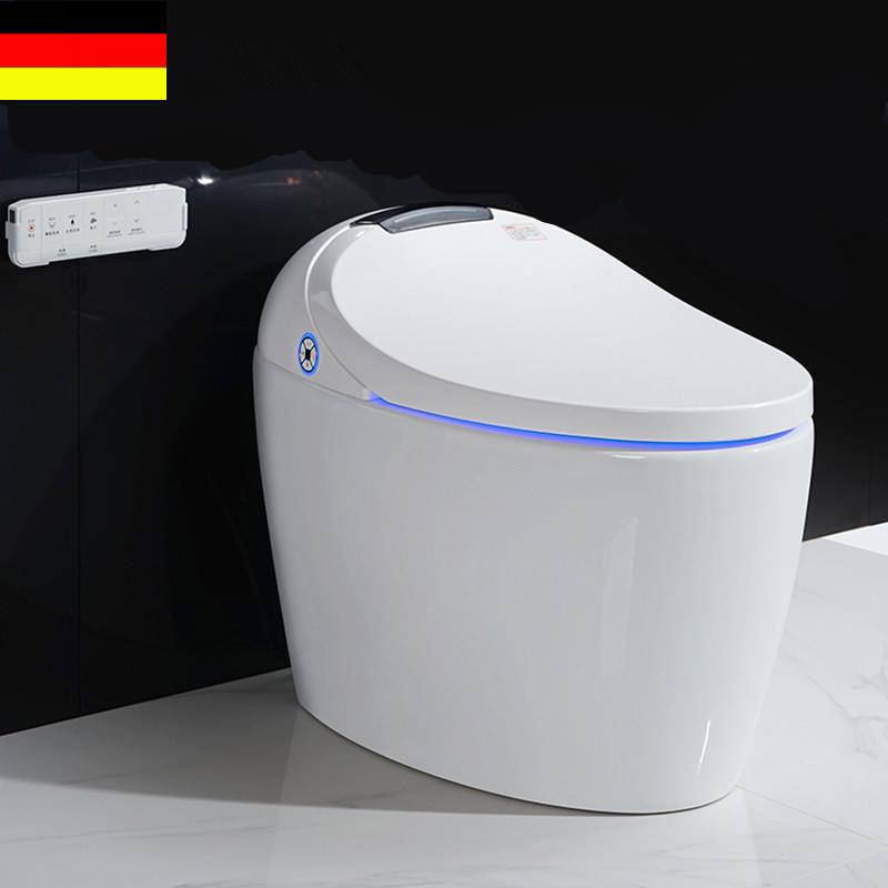 智能家用马桶一体式LED显示灯坐便器脚感冲水大户型即热式