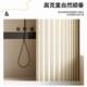 浴室折叠浴帘卫生间隐形挂帘干湿分离隔断帘套装 免打孔防水布高档