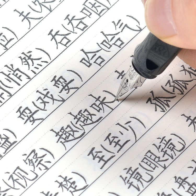 昭亭轩贺老师横线格快写基础篇新款学生钢笔练字帖硬笔行楷零起步