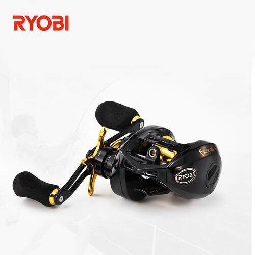 RYOBI利优比天鹰水滴轮升级妃克斯全金属双刹车11轴打黑雷强渔轮