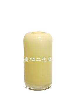 现代简约彩色玻璃花瓶插单枝花摆件就样板房客厅桌面插花摆件