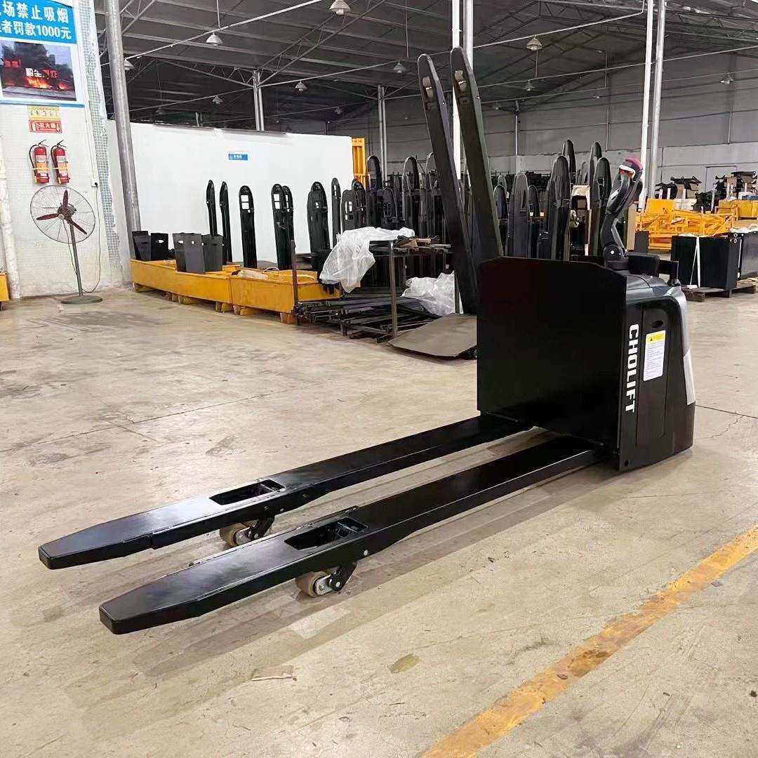 储力非标全电动搬运车3吨大吨位地牛叉车加长货叉装卸货托盘车