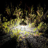 塑料led双光源复古露营灯户外多功能照明野营灯 手提营地照明马灯