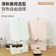 梳妆镜抽屉宿舍化妆镜台式 led带充电桌面镜子大灯折叠收纳带一体