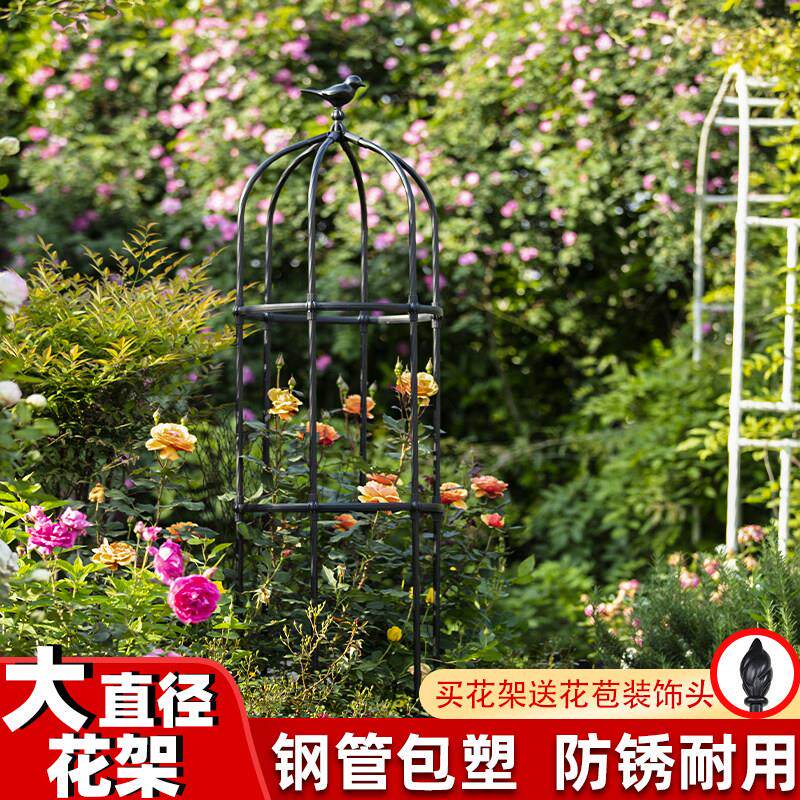 花架爬藤架月季蔷薇阳台架子花盆植物藤架户外花柱园艺攀爬花支架