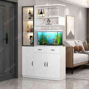 入户玄关柜鱼缸柜客餐厅酒柜隔断柜欧式 柜 轻奢门厅屏风柜进门鞋