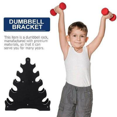 5 Tier Dumbbell Rack Leaf Design Storage Stand for Home
