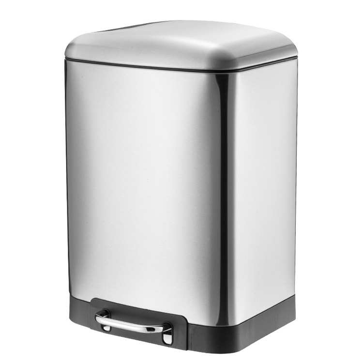 可脚踏家用厨房不锈钢欧式客厅酒店印大号礼品垃圾桶办公logo