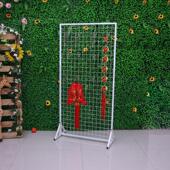 铁艺网片网格片网架货架地摊饰品展会展示架落地挂物架子挂钩收纳