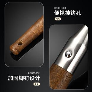 加厚304不锈钢锅铲炒菜铁铲子家用厨房防烫炒菜炒勺漏勺厨具套装