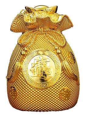 224新款钱袋摆件聚宝盆招财金存钱筒钱开店开JTH-5625业0礼物祇进