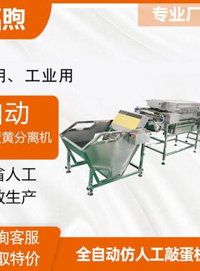 商用双排敲蛋机食品厂烘焙房打蛋机蛋制品蛋黄蛋液分离设备