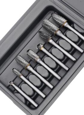 双旋转锉刀钨钢磨头8件20170814套硬质合金打转磨头旋槽锉钨钢铣