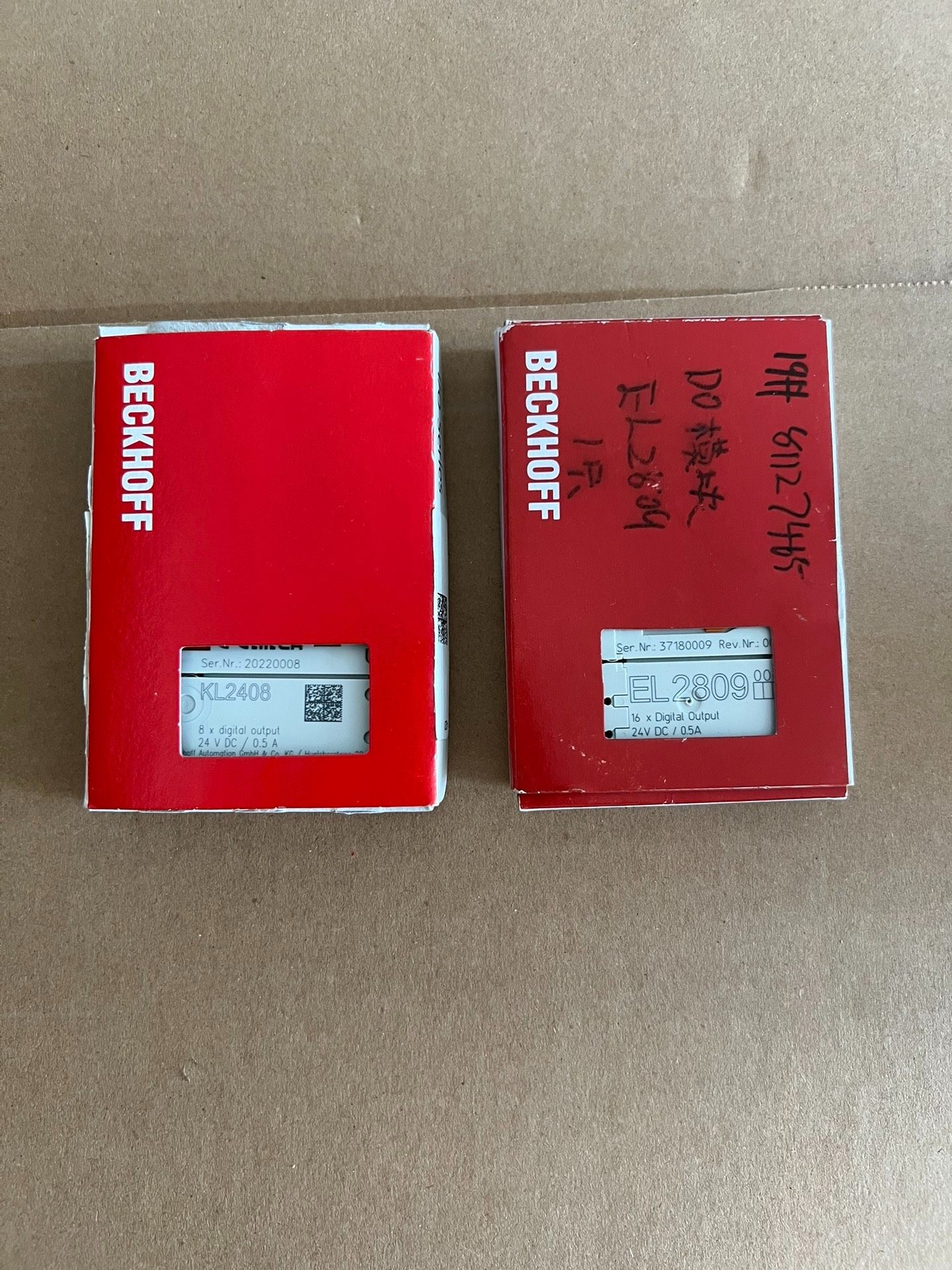 BECKHOFF KL2408、EL2809 成色99新 工