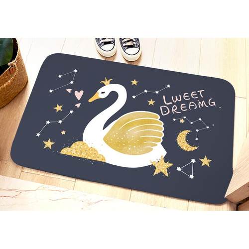 家用卡通地毯硅藻泥橡胶地垫入户进门脚垫吸水门垫厨房浴室防滑垫