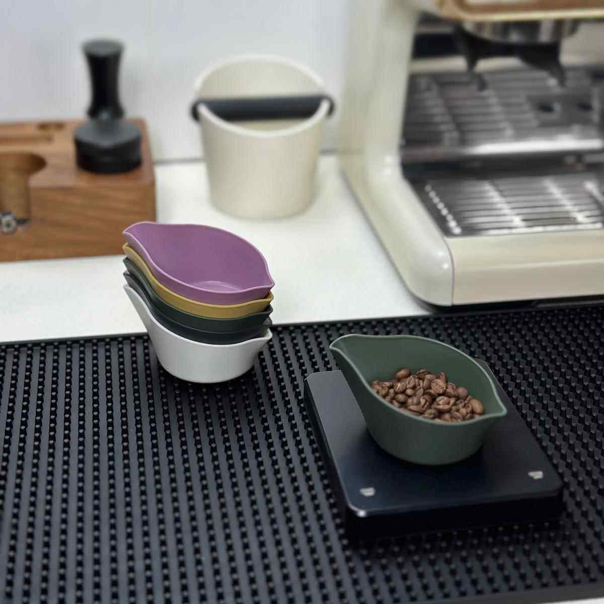 咖啡秤豆碟分装盘子接豆盘多色咖啡豆量杯秤豆盘加厚专用碗