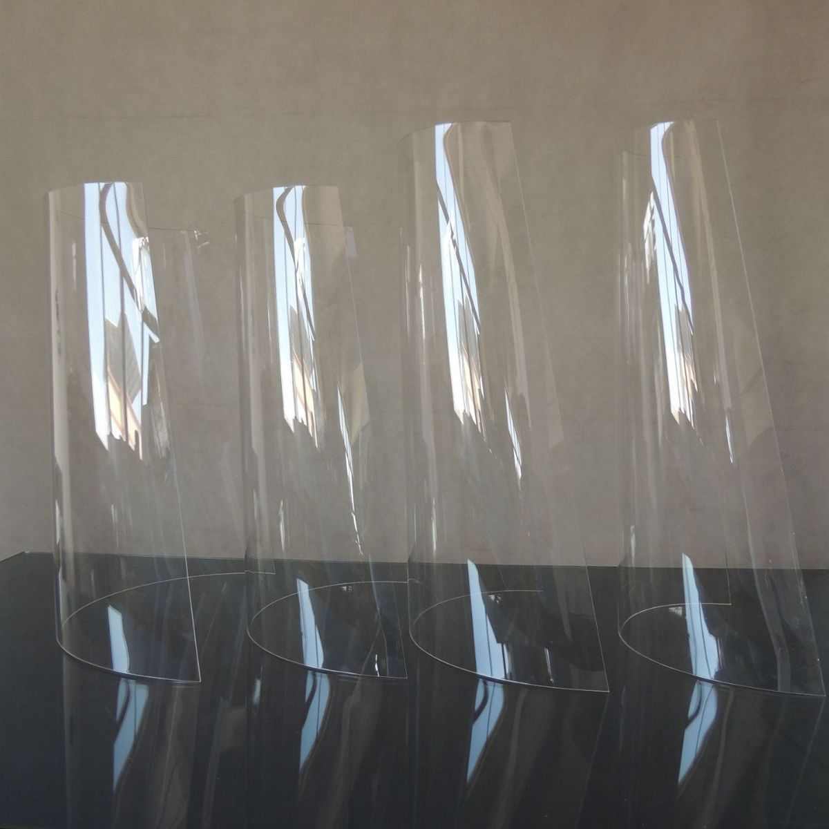 亚克力板材工程机罩折弯有机玻璃热弯成型亚克力异型烤弯加工