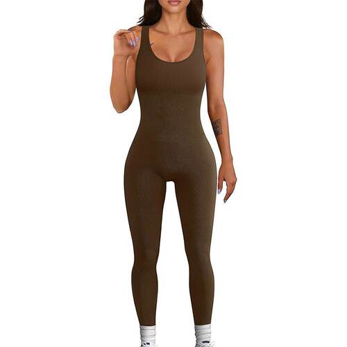 One piece backless slimming fitness pants, women's sports