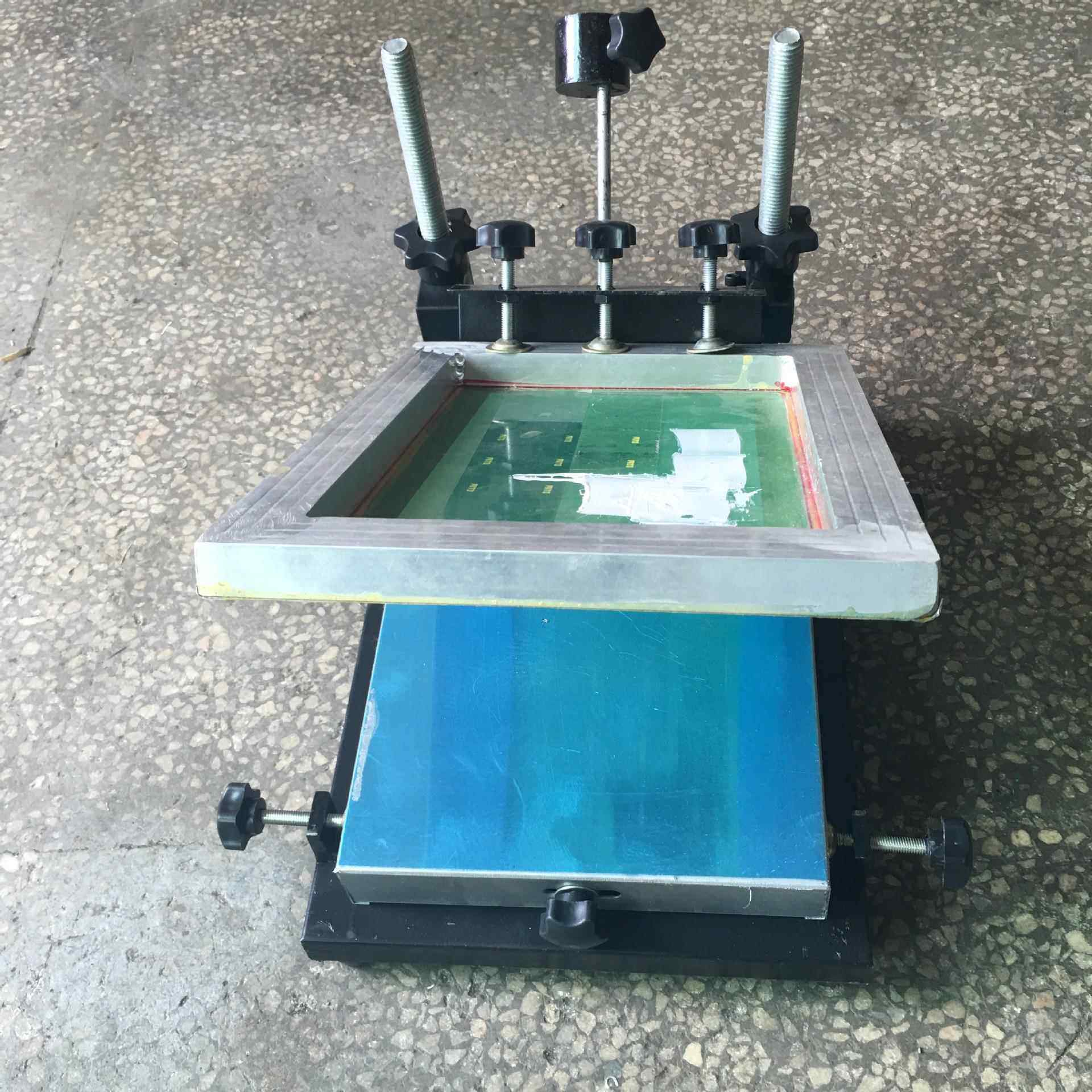 手印台单色平面印刷丝印台简易手工丝网印刷工作台厂家直供