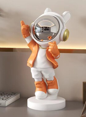 创意太空比心宇航员桌面摆件电视柜酒柜玄关家居乔迁送礼装饰品