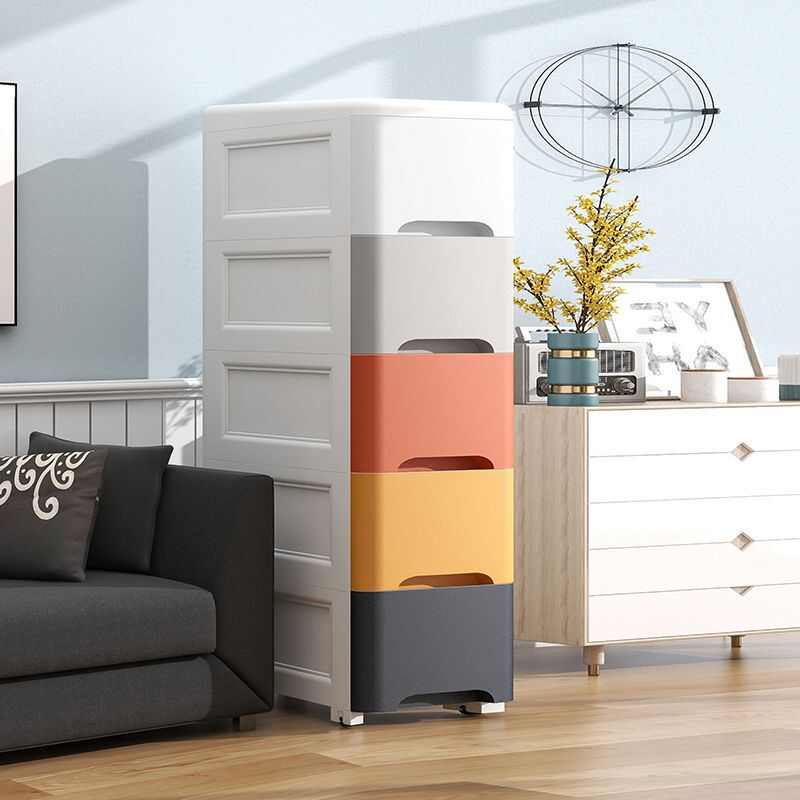 25/30/35cm夹缝收纳柜抽屉式卫生间储物柜塑料窄隙厨房多层置物架