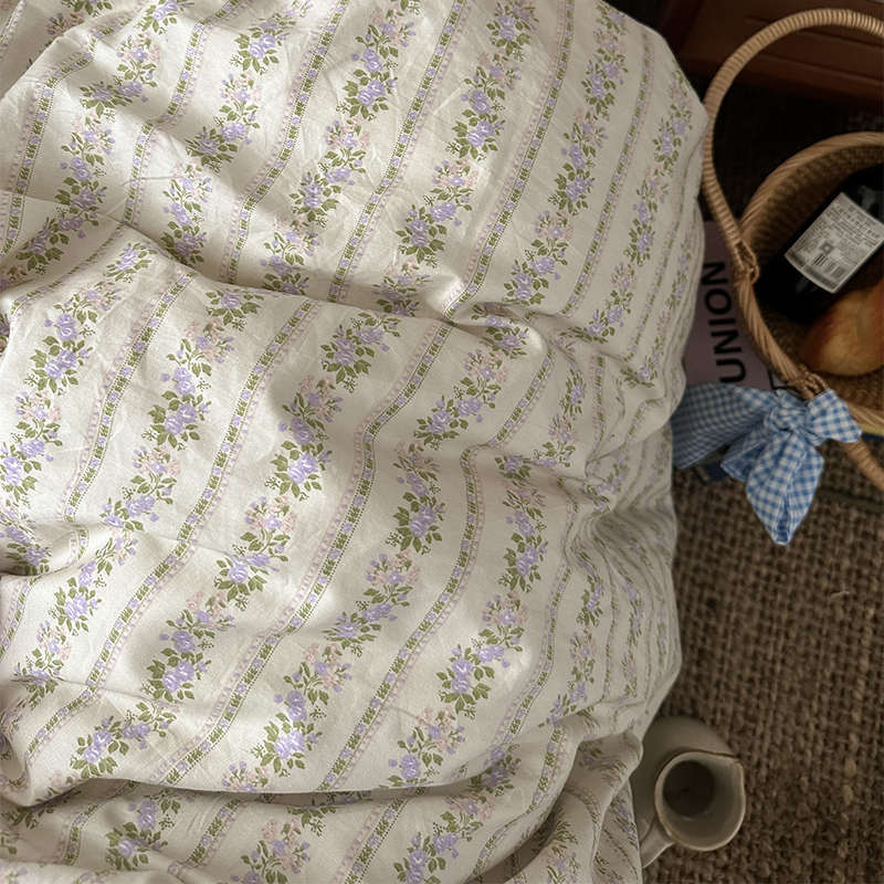 印花全棉精梳棉被套单件 双人200x230cm被罩单人150x200被芯套