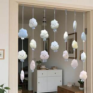 门帘挂饰可爱少女心房间装饰客厅隔间帘儿童房卧室房门免打孔挂饰