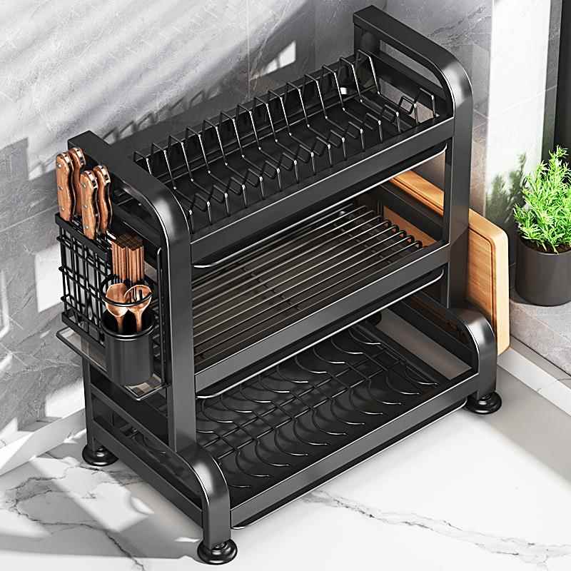 不锈钢碟收纳架厨置架家用多功能放z6eMmAth碗架碗筷碗房盘沥水物