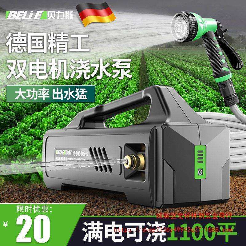 德国充电式抽水泵家用浇菜浇水神器户外农用灌溉浇地小型抽水机