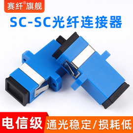 赛纤电信级光纤耦合器sc-sc光纤法兰盘连接器，对接头sc适配器转接器监控设备专用法兰，法兰头耦合器光纤连接