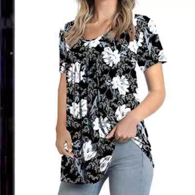 Printed series short sleeved T-shirt top for women