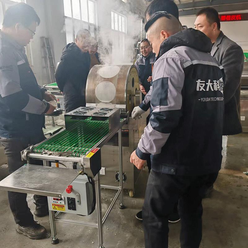 仿手工 春卷皮机 重磅升级全自动电加热仿手工烤鸭饼皮机商用家用