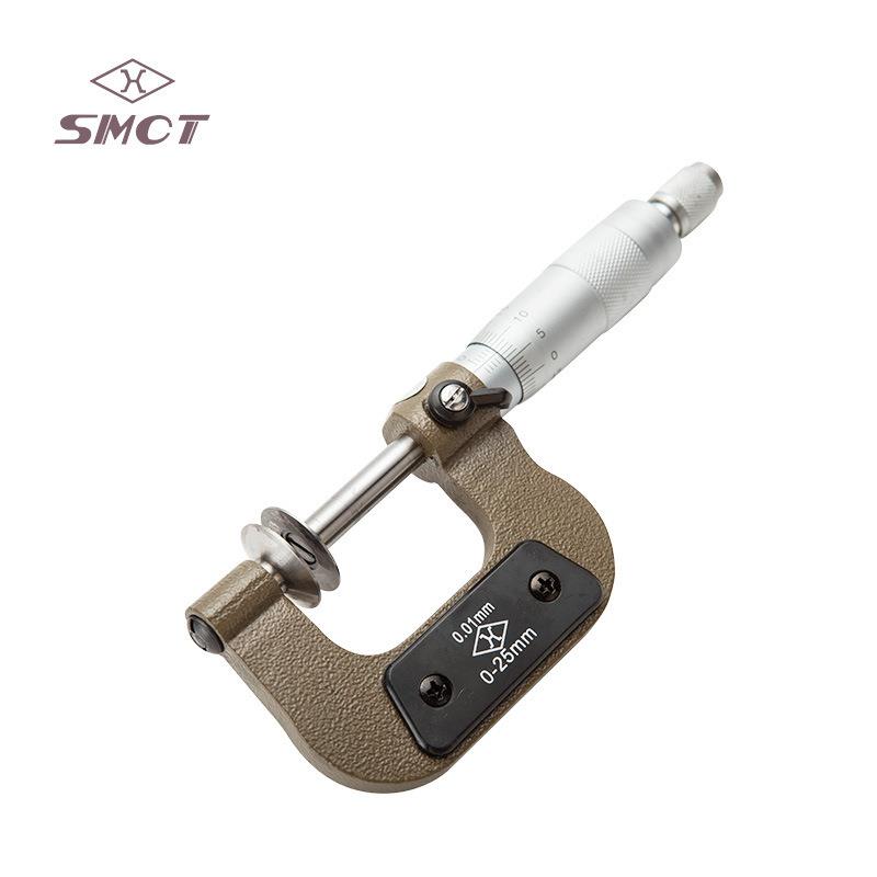 上量齿轮公法线测量千分尺S104-105-101 0-25mm盘型千分卡分厘卡
