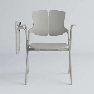 折叠培训椅带桌板会议椅子会议折叠椅会议室开会全塑料培训椅子