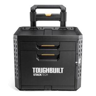 TOUGHBUILT拓必得工具堆叠式双层大抽屉式拖轮拉杆托比尔工具箱