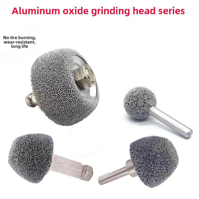 一晶氧化铝磨头气动低速高速磨床砂轮轮胎磨头轮胎修补工具