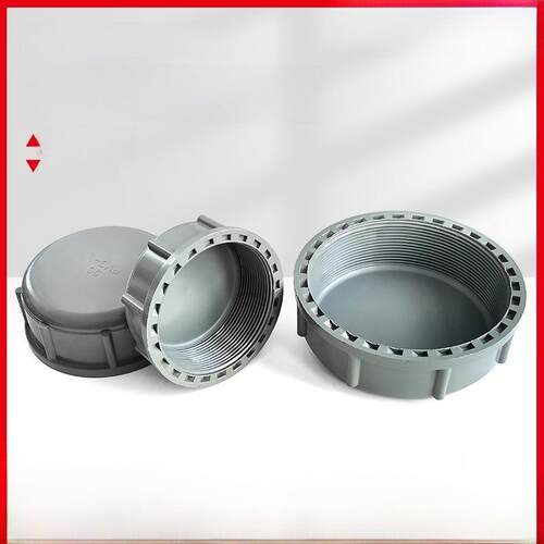 PVC内丝管帽大号盖堵帽75/90/110内螺纹管堵头2.5寸3寸4寸内丝帽