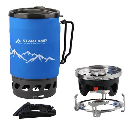 STARCAMP 1400毫升露营徒步户外烧水炉具野餐炉具便携式瓦斯炉