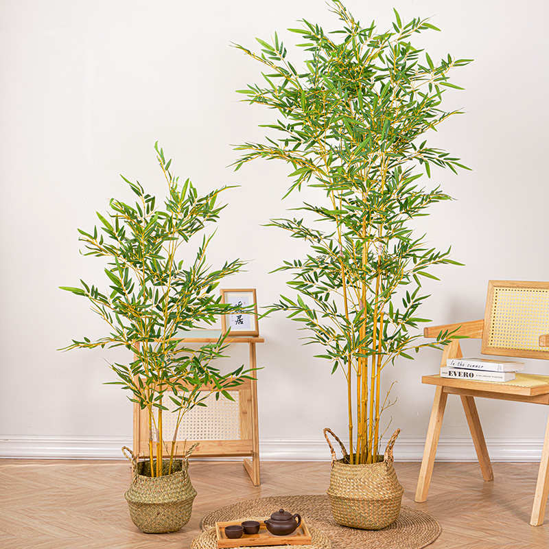 仿生竹子装饰客厅茶室专用新中式假竹子仿真植物造景仿真竹子盆栽