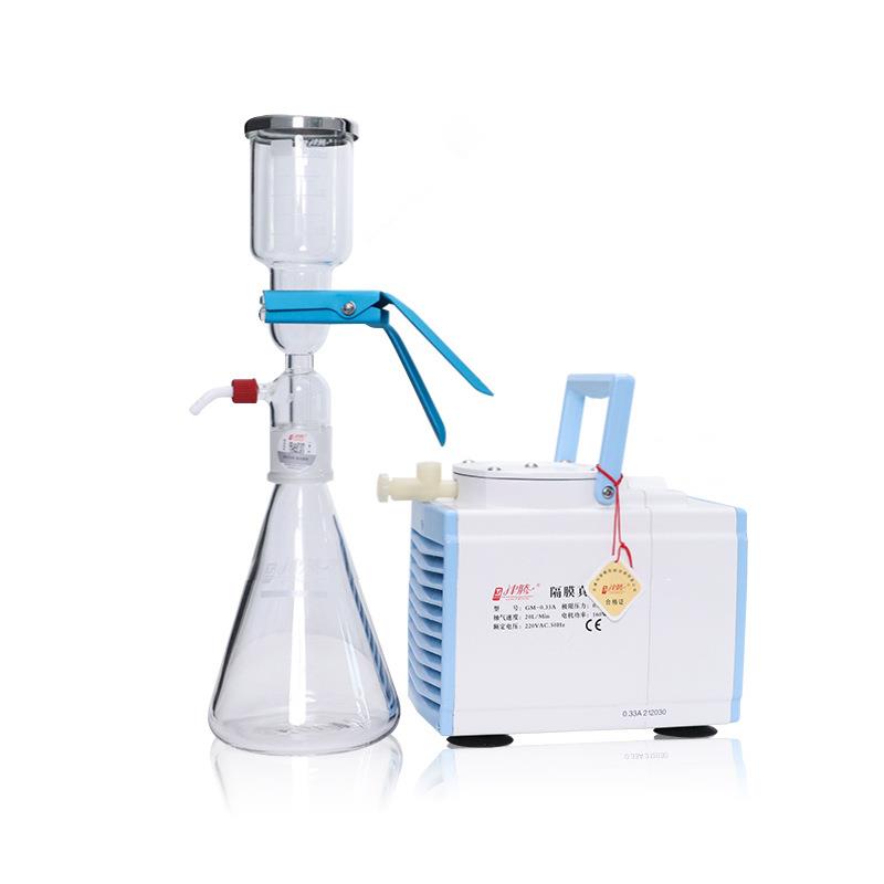 津腾溶剂过滤瓶过滤器 砂芯过滤装置1000ml2000ml高硼硅玻璃 T-50